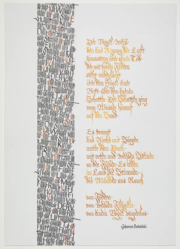 Johannes Bobrowski_Der Vogel weiß